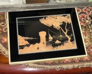 Framed Wood Carving