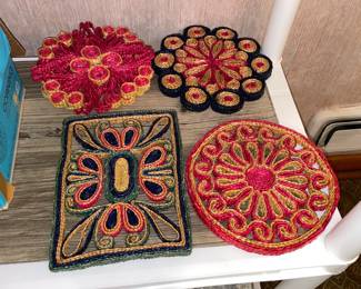 Vintage Straw Trivets