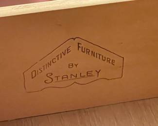 Vintage Mid-Century Modern 1 Drawer Walnut Nightstand By Stanley (2 Available)