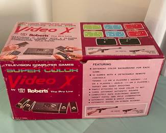 RARE Complete Video X Super Color Television Computer Games By Roberts W/ The ORIGINAL Box!