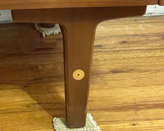 Vintage Mid-Century Modern 5 Drawer Walnut Highboy Dresser By Stanley