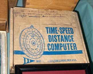 Vintage Time Speed Distance Computer Tool W/ Box