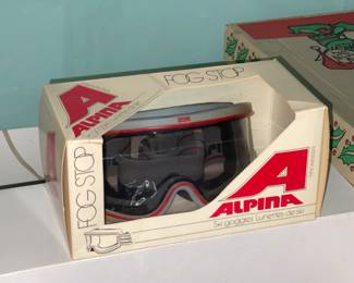 Vintage Alpina Fog Stop Ski Goggles