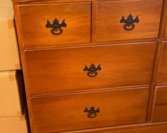 Vintage Country Dresser W/ Drawers & Mirror