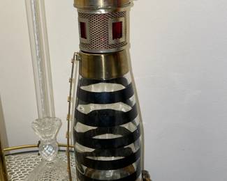 Lighthouse "On The Rocks" Bar Decanter