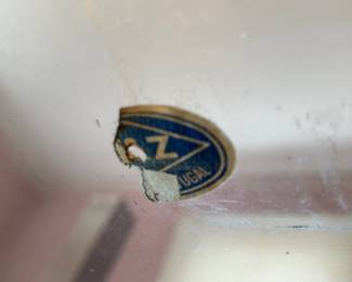 Set Of 2 Mid-Century Modern Brueton Glass W/ Chrome Legs End Table & Coffee Table