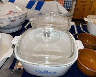 Vintage Assorted Corningware W/ Lids