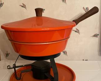 Vintage Mid-Century Modern Fondue Set