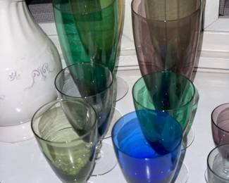 Vintage Colored Barware