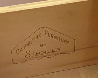 Vintage Mid-Century Modern 1 Drawer Walnut Nightstand By Stanley (2 Available)