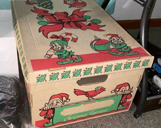 Vintage Christmas Storage Box