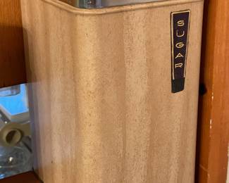 Vintage Chrome Sugar Tin