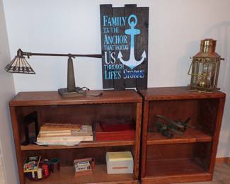 BOOKCASES - STAINED GLASS LAMP - LANTERN