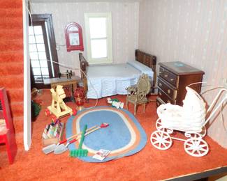 DOLL HOUSE & FURNITURE