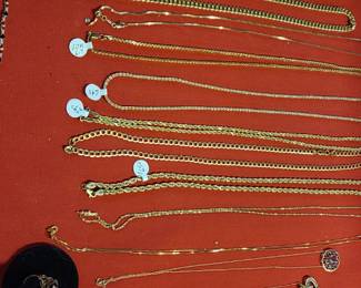 Assorted Gold jewelry 