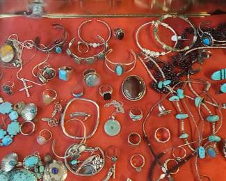 Assorted Turquoise jewelry 