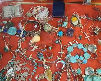 Assorted Turquoise jewelry 