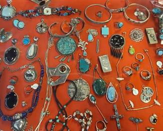 Assorted Turquoise jewelry 