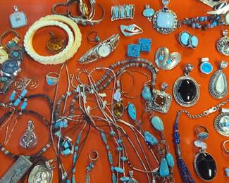 Assorted Turquoise jewelry 