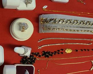 Assorted Gold jewelry 