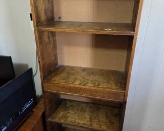 #20 Wood Cabinet w/3 shelves - 25x12x61 (two units have been attached together) $60.00