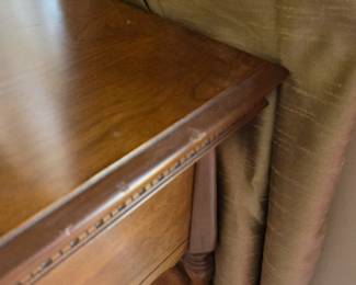 #2 Maple End Table w/1 drawer - set of 2 - 24x28x21 (as is finish issues on top) $80.00