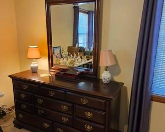 #70 Kincaid Dresser w/11 drawers & Mirror - 61x19x33 Beveled Mirror - 33x56 $275.00