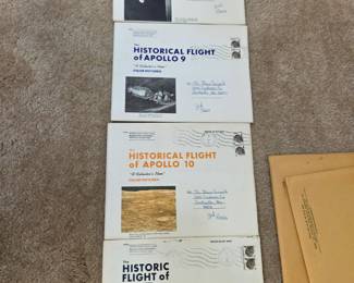 #114 Apollo 8,9,10 and 11 Lithograph Collection $35.00