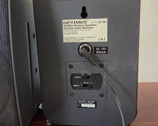 #130 Optimus 900MHZ Wireless Speakers 40-1364 $20.00