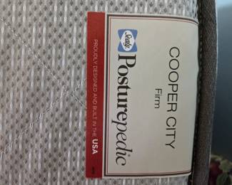 #62 Queen Cooper City Posture Pedic Firm Sealy Full Mattress/Box springs $175.00