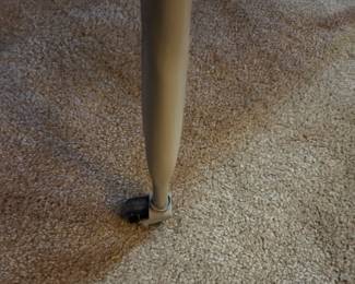 #25 Metal Typing Table w/drop-down sides - on Wheels -22-38x16x27 $30.00