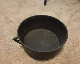 #68 Black Cast Iron Pot - 6x9.5 $20.00