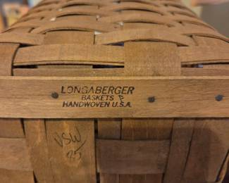 #69 Longaberger Waste Basket - 12" High $20.00