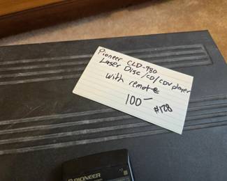 #128 Pioneer CLD-980 Laser Disc/CD/CDV player with remote $100.00