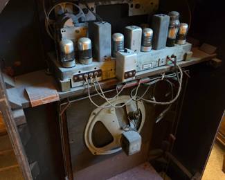 #37 Philco Radio (tube) - purchased in 1943 and has paperwork (small finish issue top) - 26x11x38 $75.00