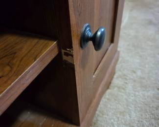 #24 Laminate Entr. Center w/2 doors & 1 open shelf - 42x22x19 (as is finish) $50.00