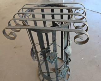 #91 Metal Plant Stand w/grape design - 18.5x14x8 $25.00