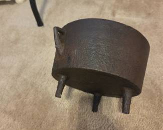 #68 Black Cast Iron Pot - 6x9.5 $20.00