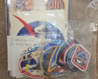 #115 8 NASA Mission Patches 30+ Sticker/Decals $25.00