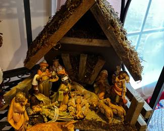 #360	Christmas	Vintage nativity set  13 piece 	 $35.00 			
