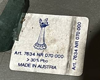#345	Swavorki	swavorski as is cat with box 	 $60.00 			
