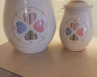 Patchwork Hearts Canister Set