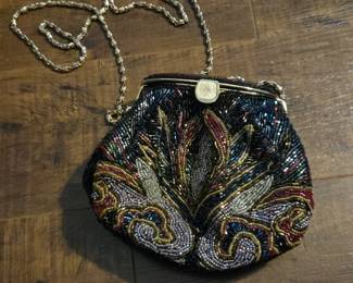 Beaded vintage purse