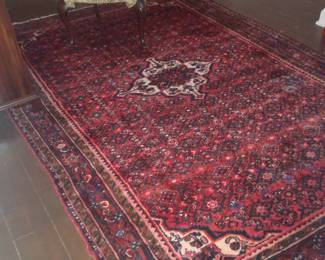 Gorgeous OOPS This rug has a patch from a different handmade rug . 6'4' by 10'2" Price is lowered from $475 to $350.