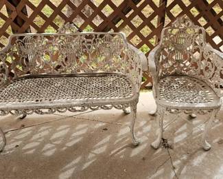 Vintage Bench & Chair