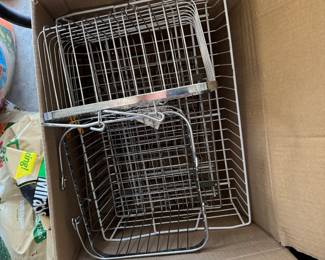 Lots and lots of organizing baskets and totes 