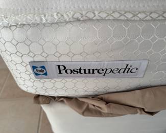 Queen, posturepedic mattress and box spring