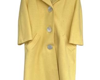 Lot # : 255z - Vintage 1960's yellow spring coat