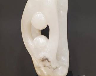 Lot # : 300s - Vintage large acrobats marble sculpture by Allie