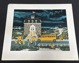 Lot # : 204 - Pencil signed serigraph Jane Wooster Scott